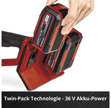 Einhell Akku-Doppelpack Technologie mit zwei Lithiumionen Akkus