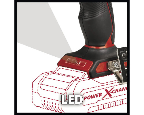 Detailaufnahme Akku-Bohrschrauber mit LED-Licht