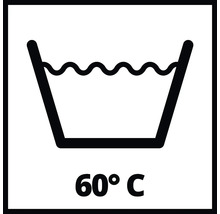 Waschsymbol: Waschbar bis 60 Grad