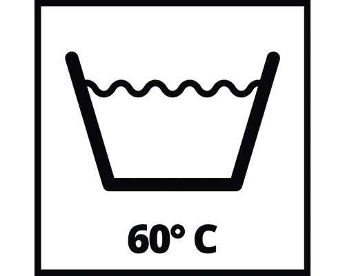 Waschsymbol: Waschbar bis 60 Grad