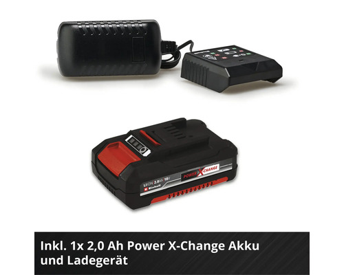 Einhell Power X-Change Akku 2.0 Ah mit Ladegerät