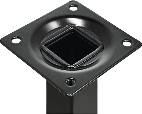 Möbelfuß aus Metall mit Montageplatte