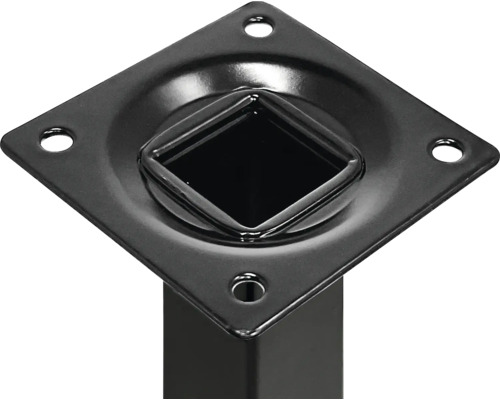 Möbelfuß aus Metall mit Montageplatte