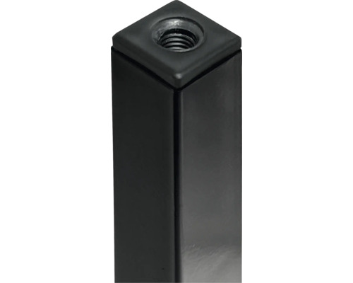 Schwarzes Tischbein mit Gewinde