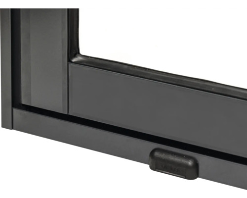 Detailansicht eines Fensters mit Rahmen