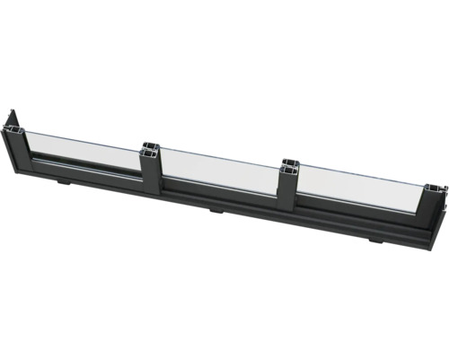 Glaszaun mit Aluminiumrahmen