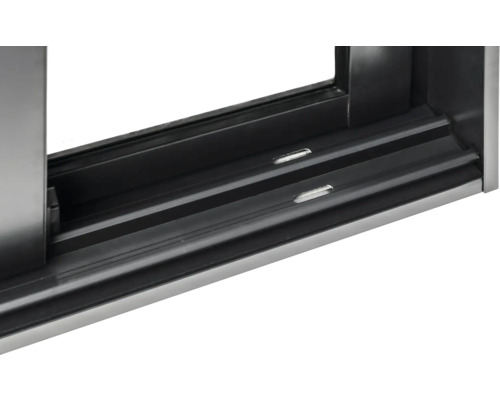 Detailansicht eines Schiebefensters