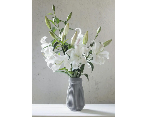 Strauß weiße Lilien in einer Vase