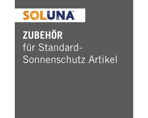Soluna Logo. Zubehör für Standard Sonnenschutzartikel.