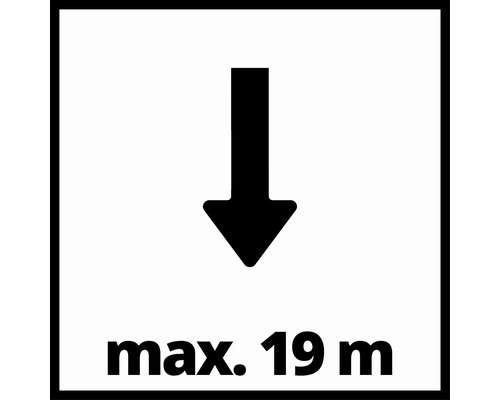 Symbol: Maximale Förderhöhe 19 Meter