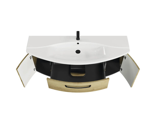 Waschtisch mit offenem Schrank und Schublade für das Badezimmer