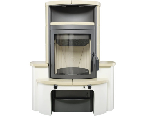 Kaminofen mit Sichtfenster für Holz und Kohle