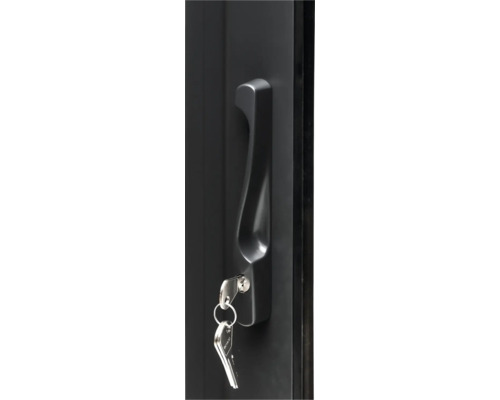 Schranktürgriff mit Schlüssel im Schloss