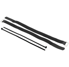 Kabelbinder und Klettband zur Kabelführung