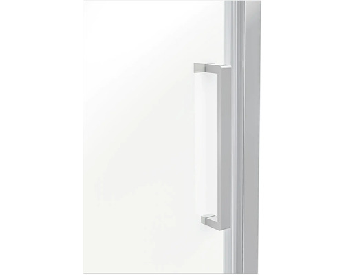 Detailansicht einer Duschkabinentür mit Griff