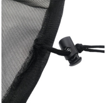 Detailaufnahme eines Netzes mit Kordelzug und Stopper zur einfachen Bedienung