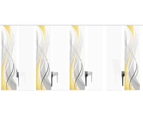 Duschpaneel mit abstraktem Muster