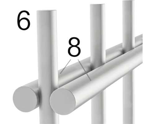 Detailansicht eines Metallgeländers