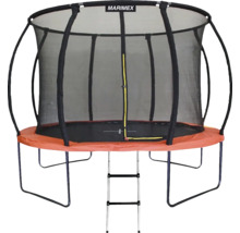 Trampolin mit Sicherheitsnetz und Leiter