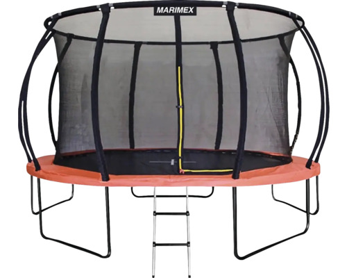 Gartentrampolin mit Sicherheitsnetz und Leiter