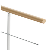 Geländer mit Holzhandlauf und Metallstreben