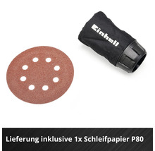Einhell Staubfangsack und Schleifpapier P80