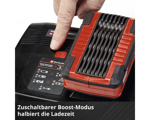 Einhell Ladegerät mit Akku und Boostfunktion