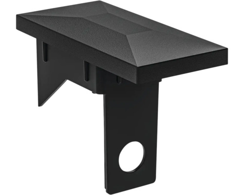 Zaunpfostenkappe aus Metall mit Befestigung