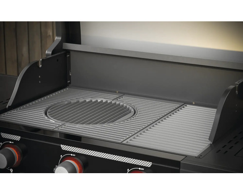 Grill mit Grillrost und Warmhaltefunktion