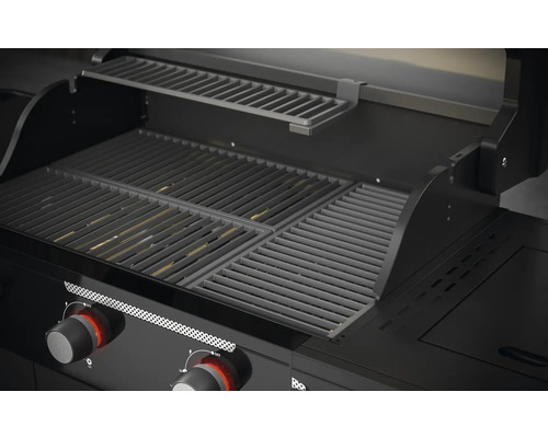 Grill mit Grillrost und Warmhalterost