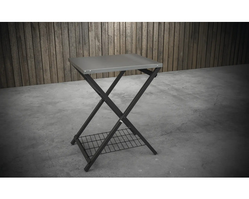 Klapptisch mit Ablagegitter