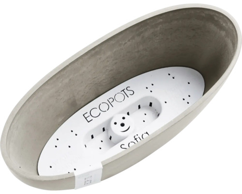 Ecobots Sofia Pflanzgefäß aus Komposit mit Einsatz