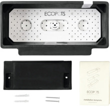 Ecopots Pflanzkasten mit Montagematerial und Installationsanleitung