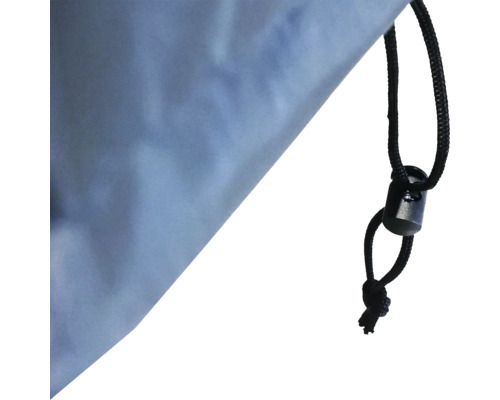 Detailansicht einer Schutzhülle mit Kordelzug