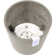 Grauer Pflanztopf mit Bewässerungseinsatz