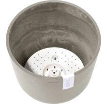 Grauer Pflanztopf mit Bewässerungseinsatz