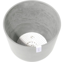 Grauer Pflanztopf mit Bewässerungseinsatz