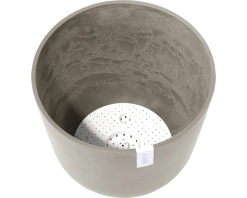 Grauer Pflanztopf mit Bewässerungseinsatz