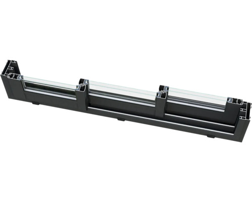 Querschnitt eines Fensters mit Rahmen und Glas