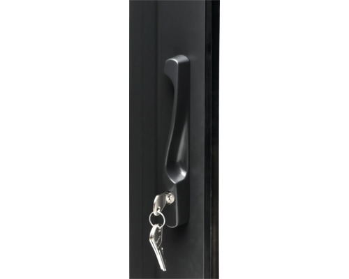 Schloss mit Schlüssel für einen Metallschrank