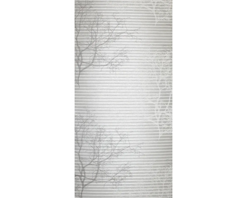 Tapete mit horizontalen Streifen und Baumdesign