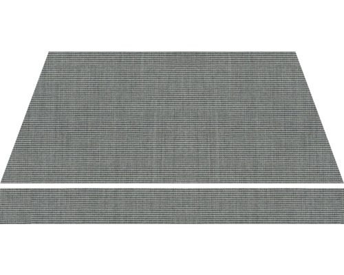 Grauer Sonnenschutzstoff zur Montage