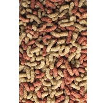 Nahaufnahme von Fischfutterpellets