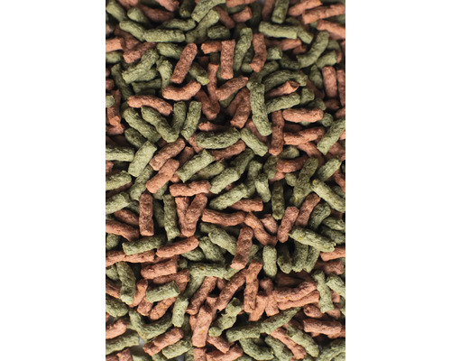 Nahaufnahme von Tierfutterpellets