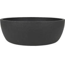 Schwarze Pflanzschale im Halbkugeldesign