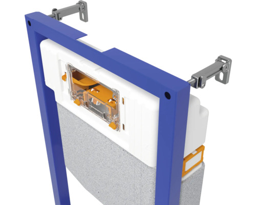 Vorwandelement für Wand-WC mit Spülkasten und Befestigung