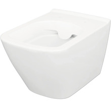 WC Komplettset Cersanit City Square Tiefspüler ohne Spülrand weiß glänzend mit WC-Sitz