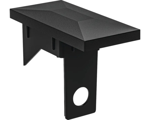 Zaunabdeckung mit Halterung für Pfosten