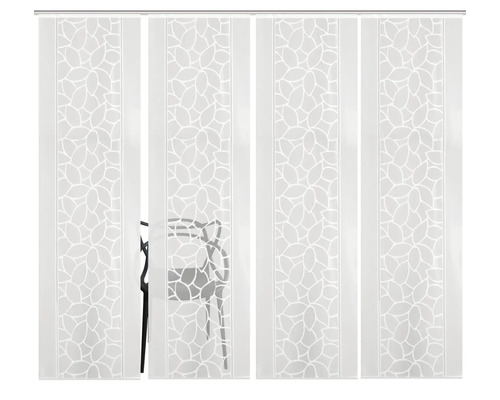 Flächenvorhänge mit Blattmuster, Textil