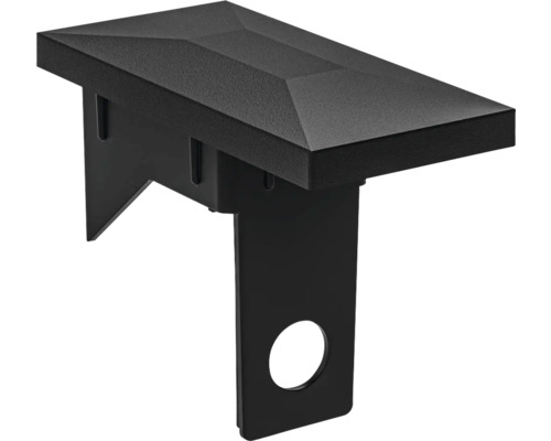 Pfostenkappe aus Metall mit Montagevorrichtung